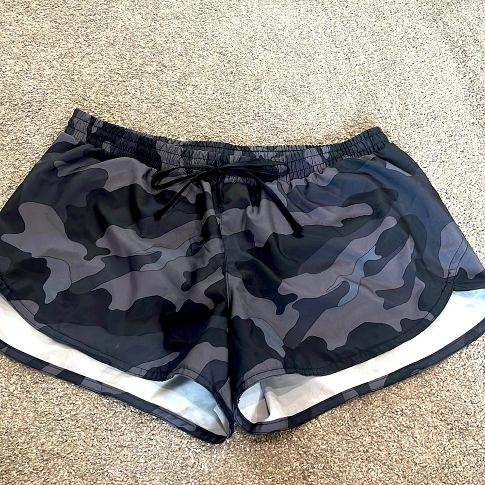 Workout shorts with built in underwear